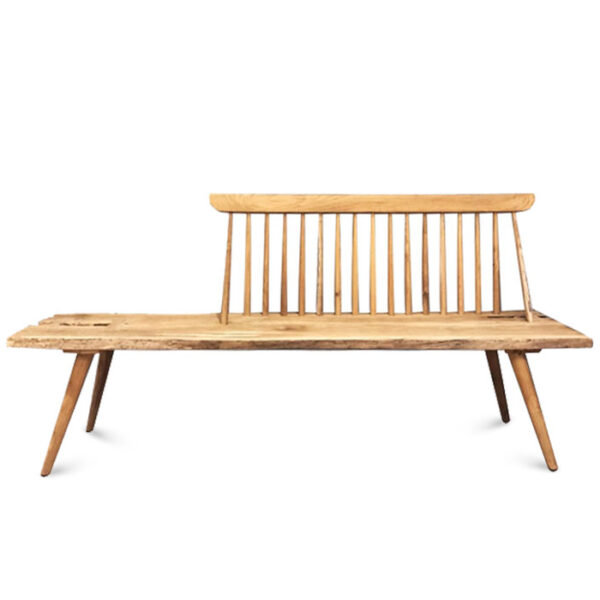 原木家具｜ 涼背休閒椅凳L｜米羅柚木家居