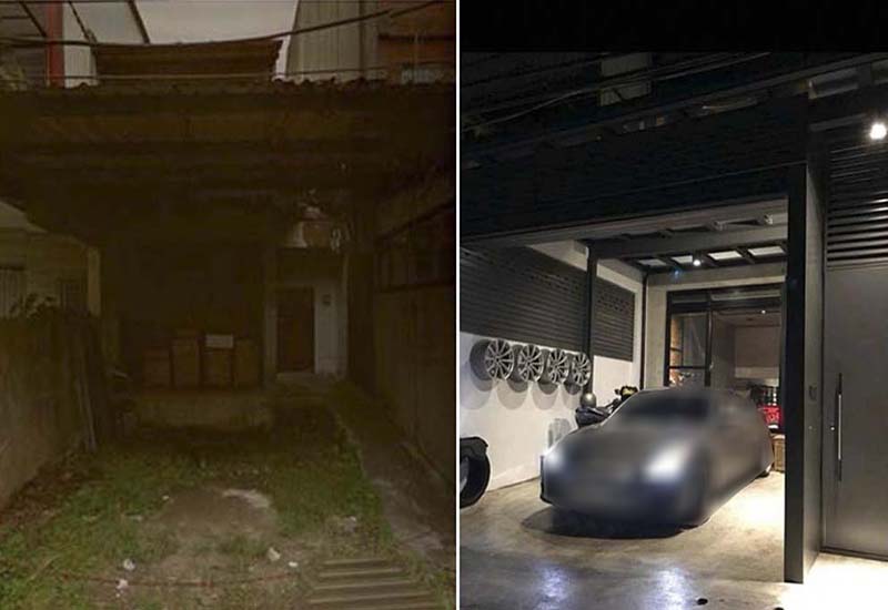 原木家具｜四十年老透天翻新｜米羅柚木家居