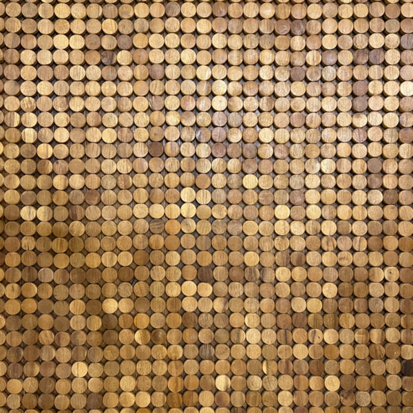 柚木家具｜圓塊柚木地毯式地板-地墊｜米羅柚木家居