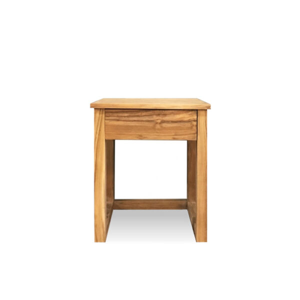原木家具｜ㄇ型一抽邊櫃｜米羅柚木家居